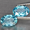 Natural Blue Zircon 1.56 Ct. 2 Pcs Oval Shape 6.2 x 4.2 Mm Gemstone From Cambodia Natural Blue Zircon 1.56 Ct. 2 Pcs Oval Shape 6.2 x 4.2 Mm Gemstone From Cambodia