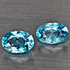 Natural Blue Zircon 1.65 Ct. 2 Pcs Oval Shape 6.3 x 4.3 Mm Gemstone From Cambodia Natural Blue Zircon 1.65 Ct. 2 Pcs Oval Shape 6.3 x 4.3 Mm Gemstone From Cambodia
