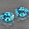 Natural Blue Zircon 1.74 Ct. 2 Pcs Oval Shape 6.2 x 4.2 Mm Gemstone From Cambodia Natural Blue Zircon 1.74 Ct. 2 Pcs Oval Shape 6.2 x 4.2 Mm Gemstone From Cambodia