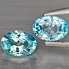 Natural Blue Zircon 2.45 Ct. 2 Pcs Oval Shape 7.1 x 5.2 Mm Gemstone From Cambodia Natural Blue Zircon 2.45 Ct. 2 Pcs Oval Shape 7.1 x 5.2 Mm Gemstone From Cambodia
