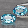 Natural Blue Zircon 1.46 Ct. 2 Pcs Oval Shape 6.4 x 4.2 Mm Gemstone From Cambodia Natural Blue Zircon 1.46 Ct. 2 Pcs Oval Shape 6.4 x 4.2 Mm Gemstone From Cambodia