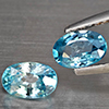 Natural Blue Zircon 1.54 Ct. 2 Pcs Oval Shape 6.2 x 4.1 Mm Gemstone from Cambodia Natural Blue Zircon 1.54 Ct. 2 Pcs Oval Shape 6.2 x 4.1 Mm Gemstone from Cambodia