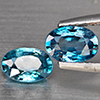 Natural Blue Zircon 1.41 Ct. 2 Pcs Oval Shape 6.1 x 4.1 Mm Gemstone from Cambodia Natural Blue Zircon 1.41 Ct. 2 Pcs Oval Shape 6.1 x 4.1 Mm Gemstone from Cambodia