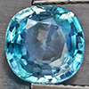 Natural Blue Zircon 3.01 Ct. Cushion Shape 8 x 8 Mm Gemstone from Cambodia Natural Blue Zircon 3.01 Ct. Cushion Shape 8 x 8 Mm Gemstone from Cambodia
