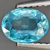 Natural Blue Zircon 1.34 Ct. Oval Shape 7 x 5.2 Mm Gemstone from Cambodia Natural Blue Zircon 1.34 Ct. Oval Shape 7 x 5.2 Mm Gemstone from Cambodia