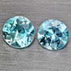 Natural Baby Blue Zircon 1.17 Ct. 2 Pcs Round Diamond Cut 4.8 Mm Gemstone from Cambodia Natural Baby Blue Zircon 1.17 Ct. 2 Pcs Round Diamond Cut 4.8 Mm Gemstone from Cambodia