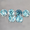 Natural Blue Zircon 4.06 Ct. 6 Pcs Round Diamond Cut Gemstone From Cambodia Natural Blue Zircon 4.06 Ct. 6 Pcs Round Diamond Cut Gemstone From Cambodia