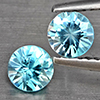 Natural Blue Zircon 1.09 Ct. 2 Pcs Round Diamond Cut 4.7 Mm Gemstone from Cambodia Natural Blue Zircon 1.09 Ct. 2 Pcs Round Diamond Cut 4.7 Mm Gemstone from Cambodia