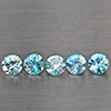 Natural Blue Zircon 1.78 Ct. 5 Pcs Round Diamond Cut 4.2 Mm Gemstone from Cambodia Natural Blue Zircon 1.78 Ct. 5 Pcs Round Diamond Cut 4.2 Mm Gemstone from Cambodia
