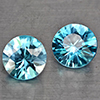 Natural Blue Zircon 1.35 Ct. 2 Pcs Round Diamond Cut 5.3 Mm Gemstone from Cambodia Natural Blue Zircon 1.35 Ct. 2 Pcs Round Diamond Cut 5.3 Mm Gemstone from Cambodia