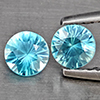 Natural Blue Zircon 0.96 Ct. 2 Pcs Round Diamond Cut 4.6 Mm Gemstone from Cambodia Natural Blue Zircon 0.96 Ct. 2 Pcs Round Diamond Cut 4.6 Mm Gemstone from Cambodia