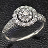 Natural White Diamond With Platinum Jewelry 5.50 Grams Ring Size 7.75 Natural White Diamond With Platinum Jewelry 5.50 Grams Ring Size 7.75