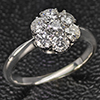 Natural White Diamond With Platinum Jewelry 4.30 Grams Ring Size 7.25 Natural White Diamond With Platinum Jewelry 4.30 Grams Ring Size 7.25