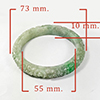 Natural Genuine Burmese Jade Bangle Diameter 225.00 Ct. Size 73 x 55 x 10 Mm