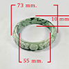 Natural Genuine Burmese Jade Bangle Diameter 275.00 Ct. Size 73 x 55 x 10 Mm.