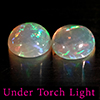 Natural Multi Color Opal 1.54 Ct. 2 Pcs Round Cabochon Shape 6.9 Mm Gemstones Natural Multi Color Opal 1.54 Ct. 2 Pcs Round Cabochon Shape 6.9 Mm Gemstones
