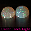 Natural Multi Color Opal 1.90 Ct. 2 Pcs Round Cabochon Shape 7 Mm Gemstones Natural Multi Color Opal 1.90 Ct. 2 Pcs Round Cabochon Shape 7 Mm Gemstones