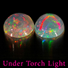 Natural Multi Color Opal 1.48 Ct. 2 Pcs Round Cabochon Shape 7.1 Mm Gemstones Natural Multi Color Opal 1.48 Ct. 2 Pcs Round Cabochon Shape 7.1 Mm Gemstones