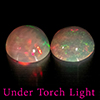 Natural Multi Color Opal 1.59 Ct. 2 Pcs Round Cabochon Shape 7 Mm Gemstones Natural Multi Color Opal 1.59 Ct. 2 Pcs Round Cabochon Shape 7 Mm Gemstones