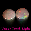 Natural Multi Color Opal 1.51 Ct. 2 Pcs Round Cabochon Shape 7 Mm Gemstones Natural Multi Color Opal 1.51 Ct. 2 Pcs Round Cabochon Shape 7 Mm Gemstones