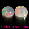 Natural Multi Color Opal 1.40 Ct. 2 Pcs Round Cabochon Shape 7 Mm Gemstones Natural Multi Color Opal 1.40 Ct. 2 Pcs Round Cabochon Shape 7 Mm Gemstones