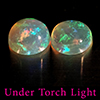 Natural Multi Color Opal 1.66 Ct. 2 Pcs Round Cabochon Shape 7 Mm Gemstones Natural Multi Color Opal 1.66 Ct. 2 Pcs Round Cabochon Shape 7 Mm Gemstones