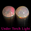 Natural Multi Color Opal 1.54 Ct. 2 Pcs Round Cabochon Shape 7 Mm Gemstones Natural Multi Color Opal 1.54 Ct. 2 Pcs Round Cabochon Shape 7 Mm Gemstones