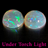 Natural Multi Color Opal 1.46 Ct. 2 Pcs Round Cabochon Shape 7 Mm Gemstones Natural Multi Color Opal 1.46 Ct. 2 Pcs Round Cabochon Shape 7 Mm Gemstones