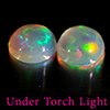Natural Multi Color Opal 1.56 Ct. 2 Pcs Round Cabochon Shape 6.9 Mm Gemstones Natural Multi Color Opal 1.56 Ct. 2 Pcs Round Cabochon Shape 6.9 Mm Gemstones