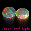 Natural Multi Color Opal 1.42 Ct. 2 Pcs Round Cabochon Shape 7.1 Mm Gemstones Natural Multi Color Opal 1.42 Ct. 2 Pcs Round Cabochon Shape 7.1 Mm Gemstones