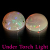 Natural Multi Color Opal 1.42 Ct. 2 Pcs Round Cabochon Shape 6.8 Mm Gemstones Natural Multi Color Opal 1.42 Ct. 2 Pcs Round Cabochon Shape 6.8 Mm Gemstones