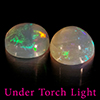 Natural Multi Color Opal 1.73 Ct. 2 Pcs Round Cabochon Shape 7.1 Mm Gemstones Natural Multi Color Opal 1.73 Ct. 2 Pcs Round Cabochon Shape 7.1 Mm Gemstones