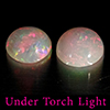 Natural Multi Color Opal 1.52 Ct. 2 Pcs Round Cabochon Shape 7.2 Mm Gemstones Natural Multi Color Opal 1.52 Ct. 2 Pcs Round Cabochon Shape 7.2 Mm Gemstones