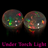 Natural Multi Color Opal 1.40 Ct. 2 Pcs Round Cabochon Shape 7.3 Mm Gemstones Natural Multi Color Opal 1.40 Ct. 2 Pcs Round Cabochon Shape 7.3 Mm Gemstones