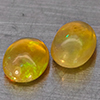 Natural Multi Color Play Of Colour Opal 1.45 Ct. 2 Pcs Oval Cabochon Shape Gemstones From Ethiopia  Natural Multi Color Play Of Colour Opal 1.45 Ct. 2 Pcs Oval Cabochon Shape Gemstones From Ethiopia