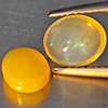 Natural Multi Color Play Of Colour Opal 1.71 Ct. 2 Pcs Oval Cabochon Shape Gemstones From Ethiopia  Natural Multi Color Play Of Colour Opal 1.71 Ct. 2 Pcs Oval Cabochon Shape Gemstones From Ethiopia