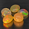 Natural Multi Color Opal 3.11 Ct. 5 Pcs Oval Cabochon Shape 6.7 x 5.5 Mm Gemstones From Ethiopia Natural Multi Color Opal 3.11 Ct. 5 Pcs Oval Cabochon Shape 6.7 x 5.5 Mm Gemstones From Ethiopia