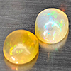 Natural Multi Color Opal 1.05 Ct. 2 Pcs Oval Cabochon Shape 7.2 x 5.3 Mm Gemstones From Ethiopia Natural Multi Color Opal 1.05 Ct. 2 Pcs Oval Cabochon Shape 7.2 x 5.3 Mm Gemstones From Ethiopia
