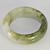 Natural Genuine Mutil-Color Green Jade 22.55 Ct. Round Cabochon Ring Size 9 Gemstone from Thailand Natural Genuine Mutil-Color Green Jade 22.55 Ct. Round Cabochon Ring Size 9 Gemstone from Thailand