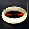 Natural Multi Color Green Jade 330.25 Ct. Round Bangle Gemstone From Thailand Natural Multi Color Green Jade 330.25 Ct. Round Bangle Gemstone From Thailand