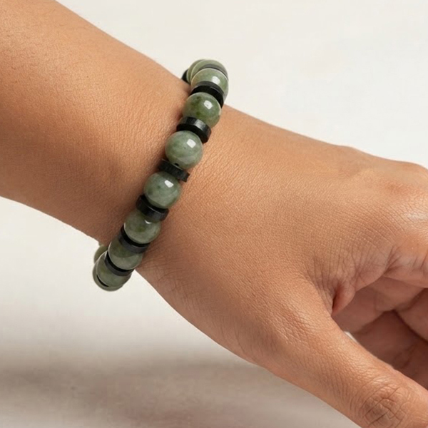 Natural Multi Color Jade Gemstones 167.03 Ct. Beads Mixed Shape Flexibility Bracelet Natural Multi Color Jade Gemstones 167.03 Ct. Beads Mixed Shape Flexibility Bracelet
