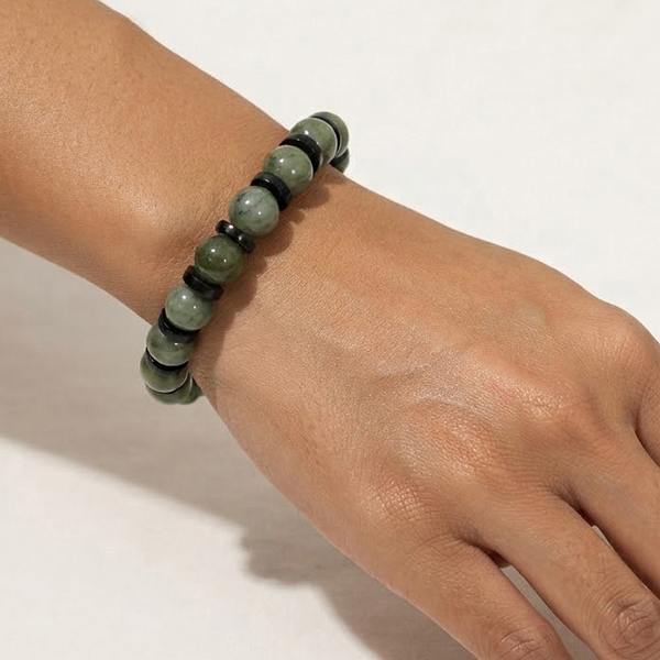 Natural Multi Color Jade Gemstones 179.90 Ct. Beads Mixed Shape Flexibility Bracelet Natural Multi Color Jade Gemstones 179.90 Ct. Beads Mixed Shape Flexibility Bracelet