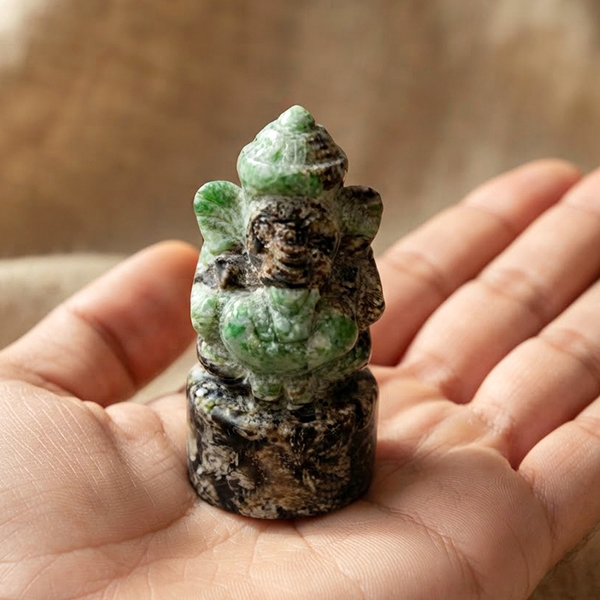 Natural Multi Color Jade Gemstones 384.33 Ct. Happy Ganesha Carving Shape 75 x 30 Mm. Natural Multi Color Jade Gemstones 384.33 Ct. Happy Ganesha Carving Shape 75 x 30 Mm.